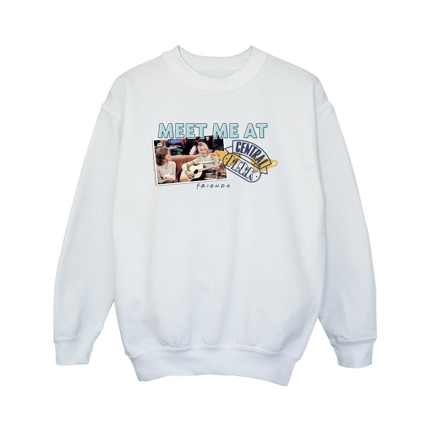 Image of Meet Me At Central Perk Sweatshirt Jungen Weiss 152-158