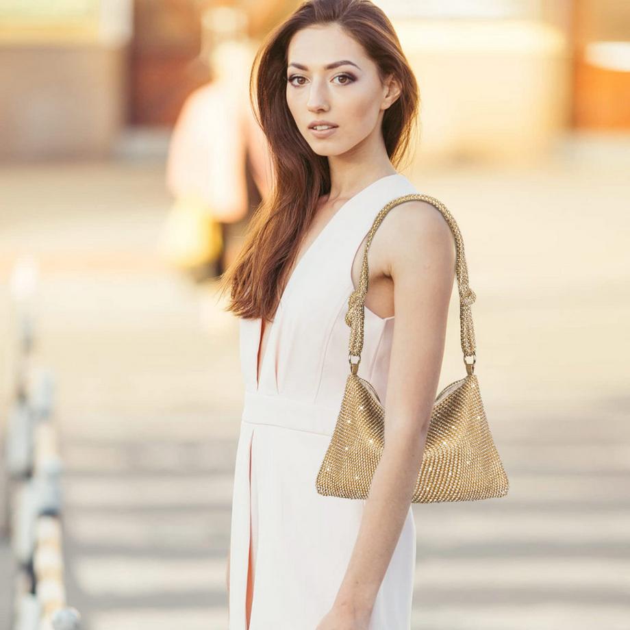 Only-bags.store Piccola Borsa da Sera Paillettes Clutch Tracolla  