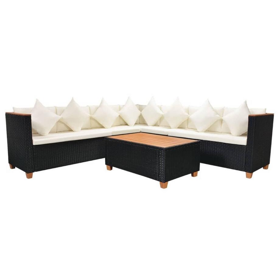 set mobili da giardino Polirattan
