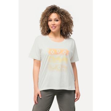 T-shirt dal taglio oversize con righe, scollo a girocollo e mezze maniche