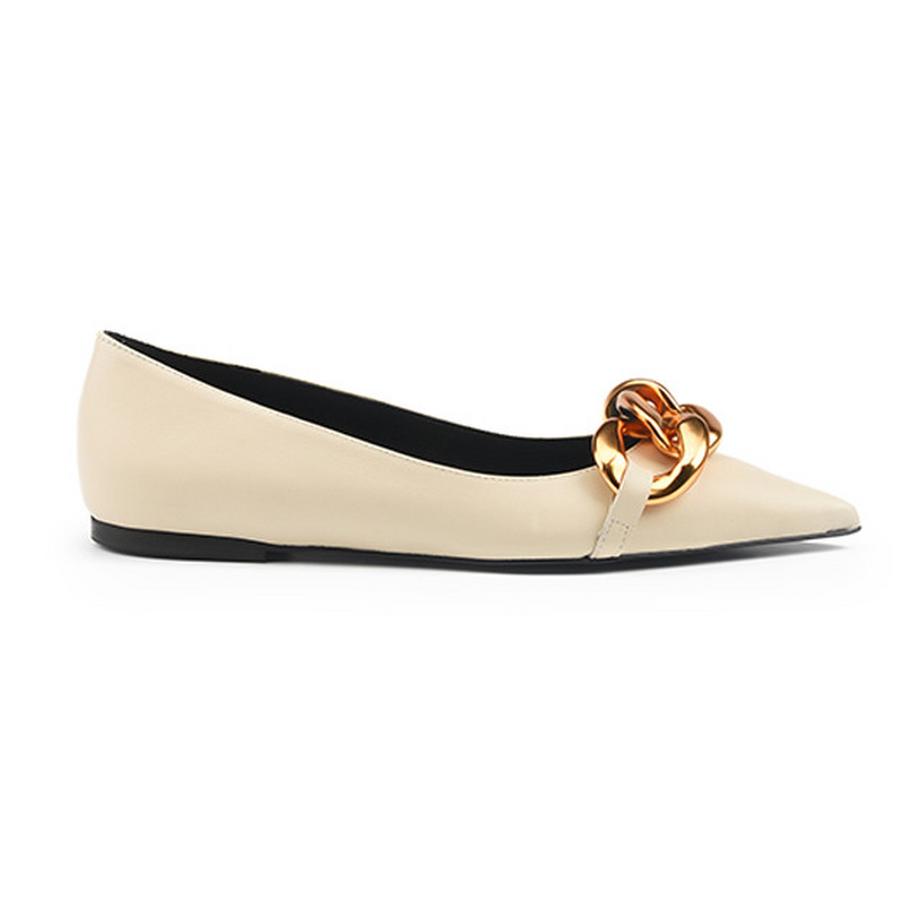 Konstantin Starke Ballerine a Punta con Dettaglio Catena  