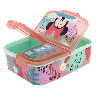 Stor Minnie Mouse Blumen - Lunchbox mit Fächern  