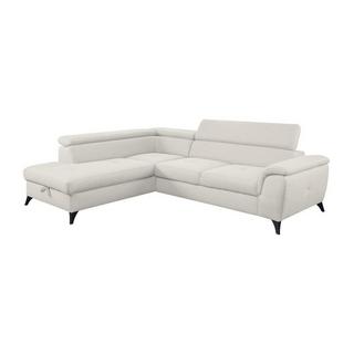 Vente-unique Ecksofa mit Schlaffunktion - Ecke links - Stoff - Beige - BORTIGALI  