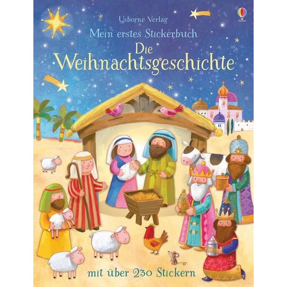 Usborne  Mein erstes Stickerbuch: Die Weihnachtsgeschichte 
