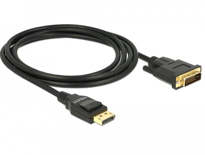 DeLock  DeLOCK 85313 Videokabel-Adapter 2 m DisplayPort DVI-D Schwarz 