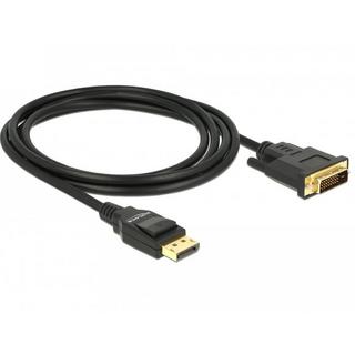 DeLock  DeLOCK 85313 Videokabel-Adapter 2 m DisplayPort DVI-D Schwarz 