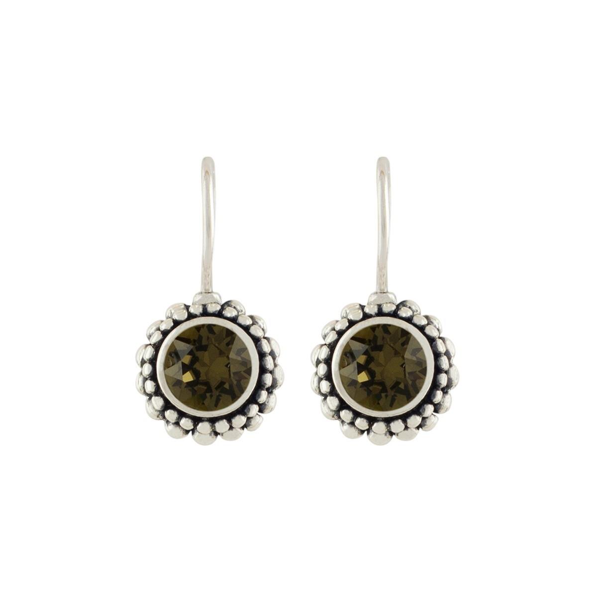 Image of Ohrringe "sheila" Damen Braun 22mm