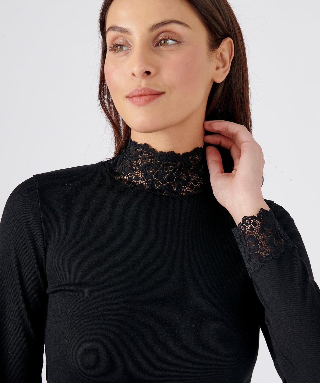 Damart Thermolactyl Fine Côte Tee-shirt Manches Longues  