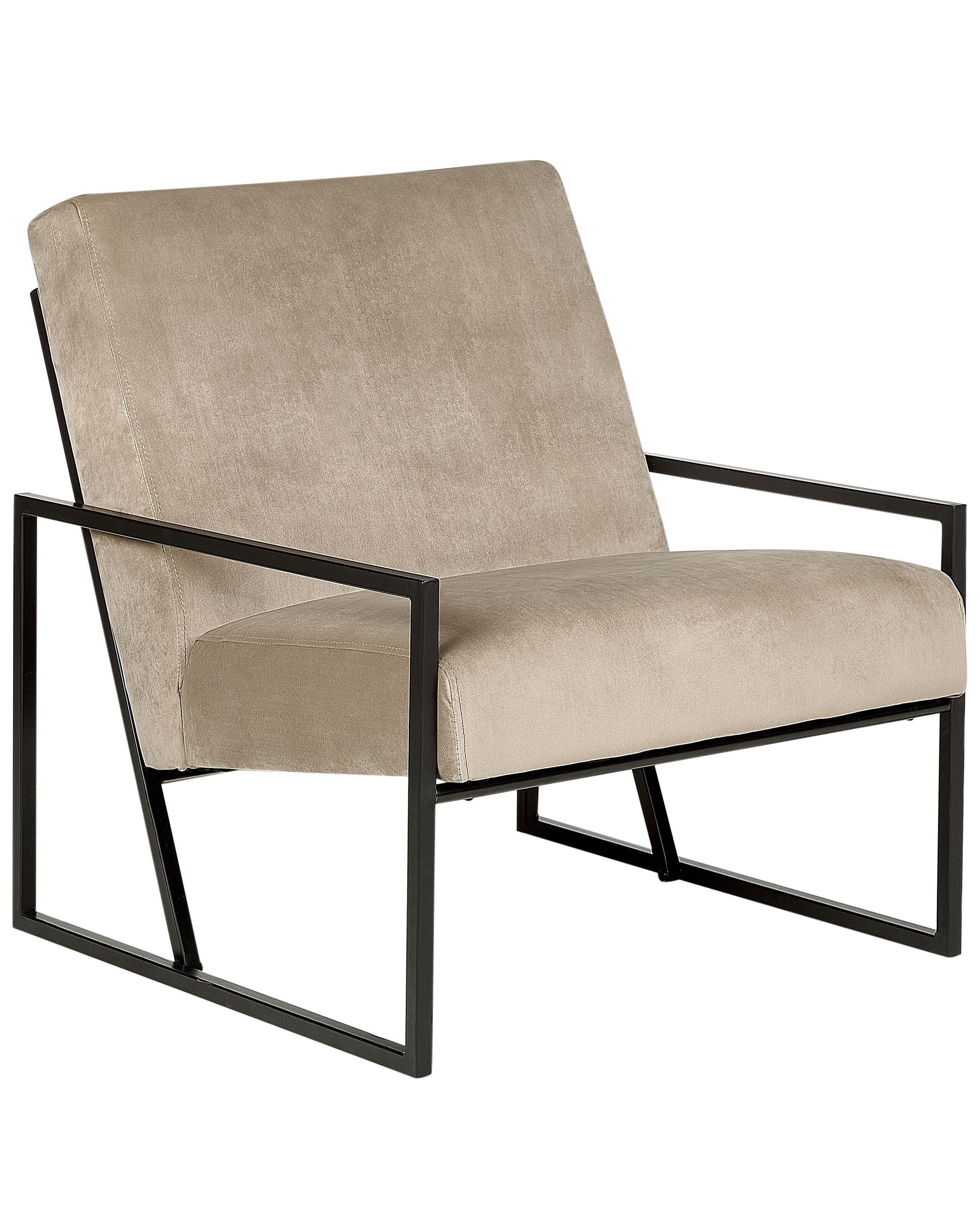 Beliani Sessel aus Samtstoff Modern DELARY  