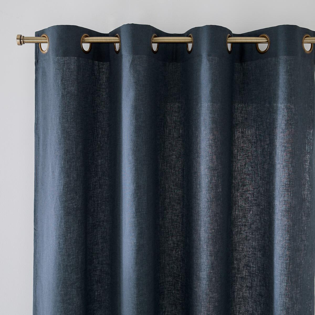 Image of Vorhang Lincot Mit Ösen Unisex Blau 135x250cm
