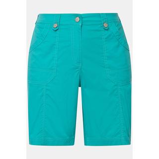 Ulla Popken  Cargo-Bermuda, Komfortbund, 4-Pocket-Schnitt 