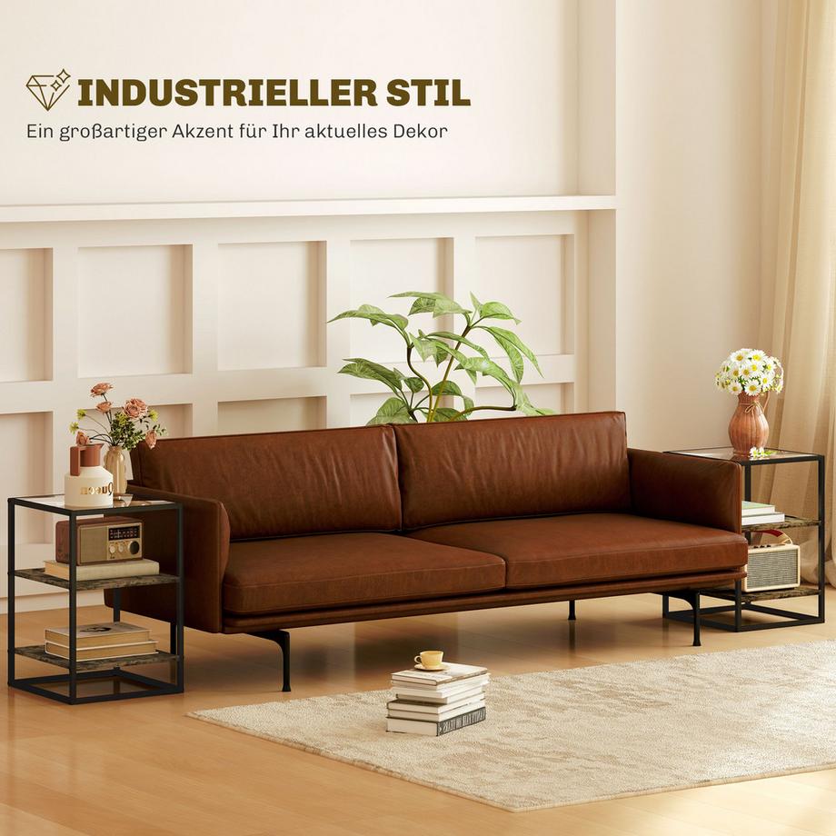 HOMCOM Beistelltisch Set  