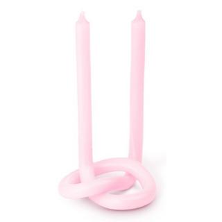 Knot Candles Knot Kerze Rosa  