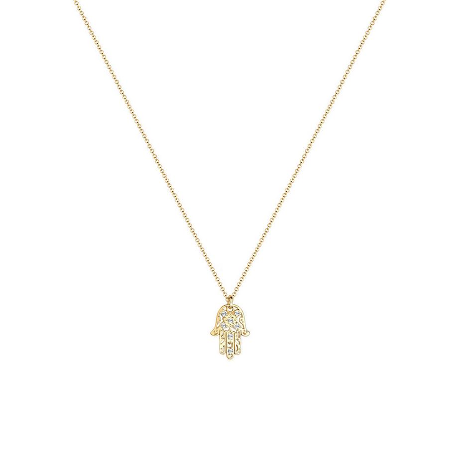 Elli  Collier Main D'hamsa Avec Cristaux 