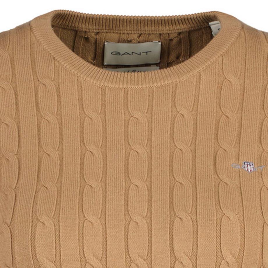 GANT Pull en tricot motif torsadé Conforme à la silhouette  