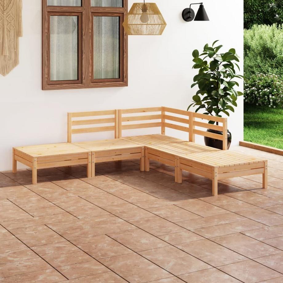 VidaXL Mobilier de jardin bois  