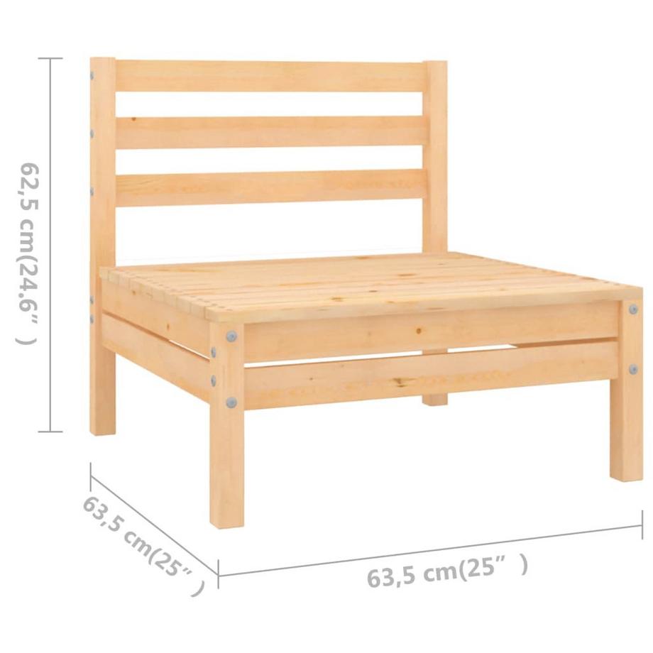 VidaXL Mobilier de jardin bois  