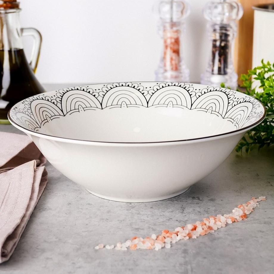 NAVA  Grand bol de 1,4 litre pour une utilisation polyvalente en cuisine 