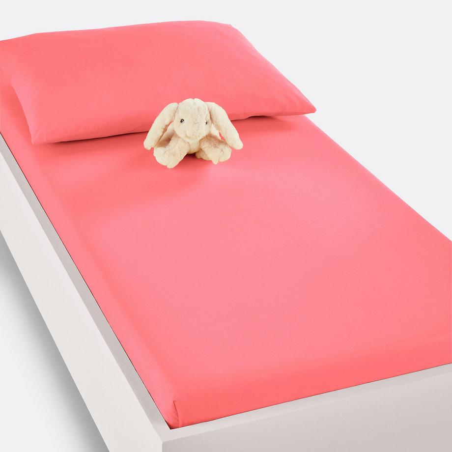 Drap housse bébé coton uni
