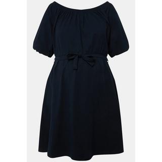 Ulla Popken Bellieva Abito Svasato Scollo a Barca Mezze Maniche Larghe  