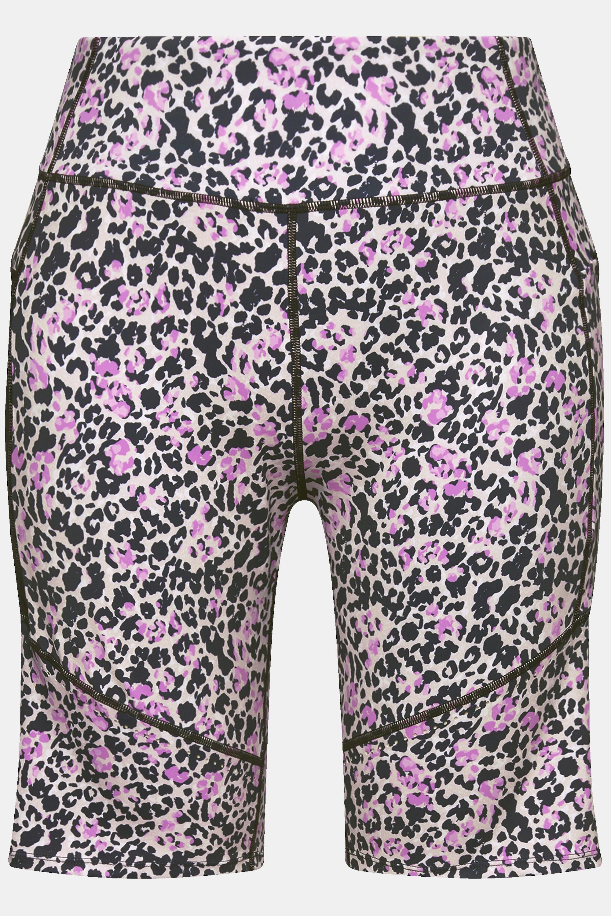 Ulla Popken  Leggings-Shorts, schnelltrocknend, Lochmuster, Tasche 