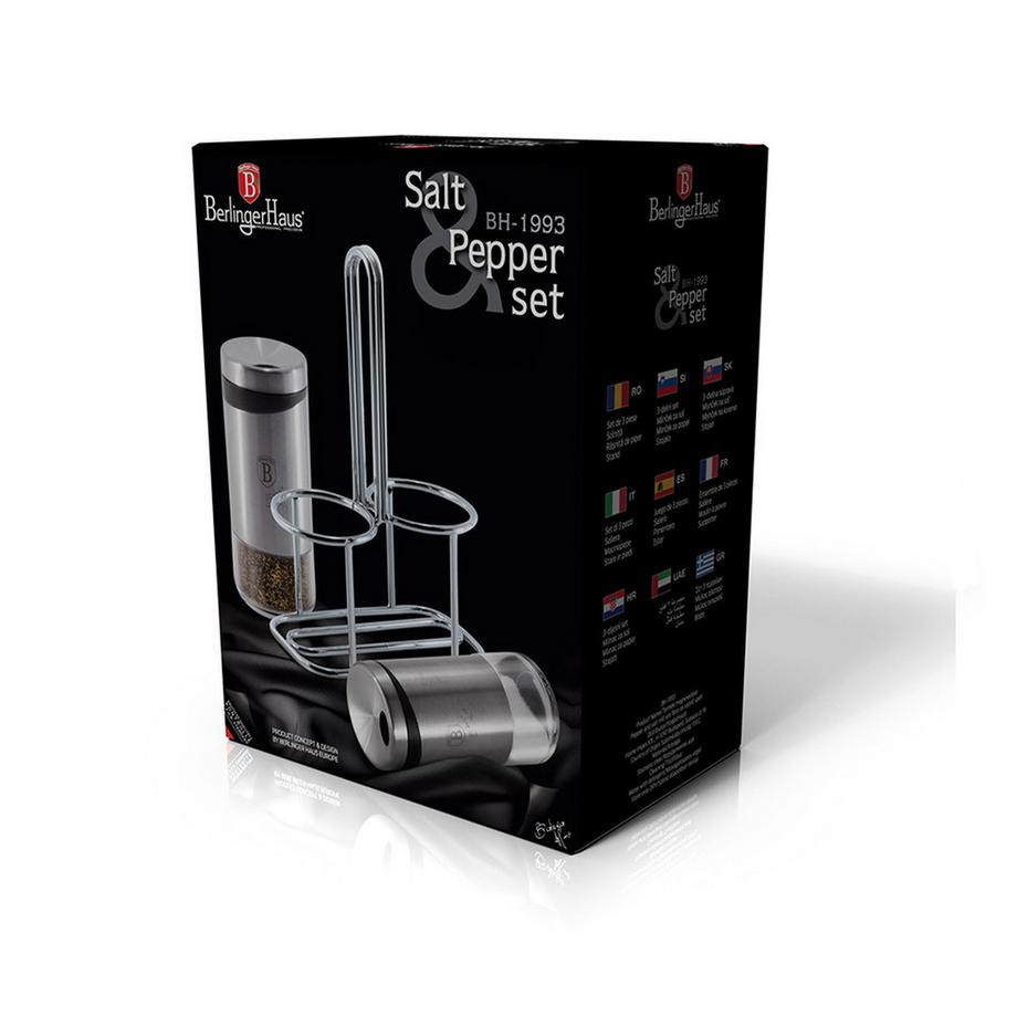 Berlinger Haus  Salz- und Pfefferstreuer-Set Chromstahl 