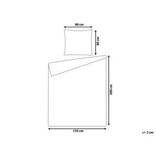 Beliani Draps en Coton Traditionnel HARMONRIDGE  