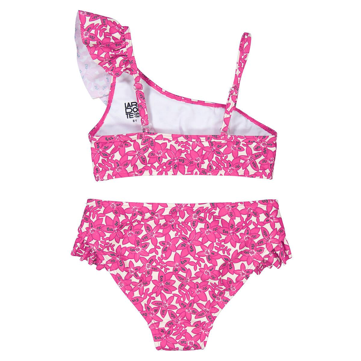 La Redoute Collections  Bikini mit Volants und Blumenprint 