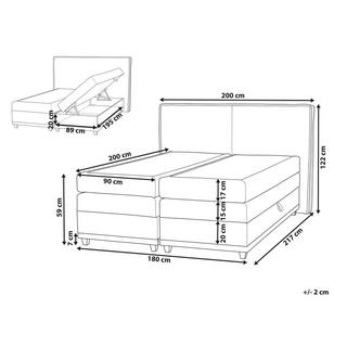 Beliani Boxspringbett aus Polyester Klassisch DYNASTY  