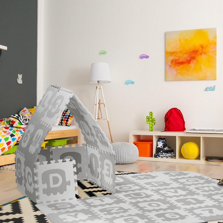 B2X Tappetino puzzle con ABC e numeri  