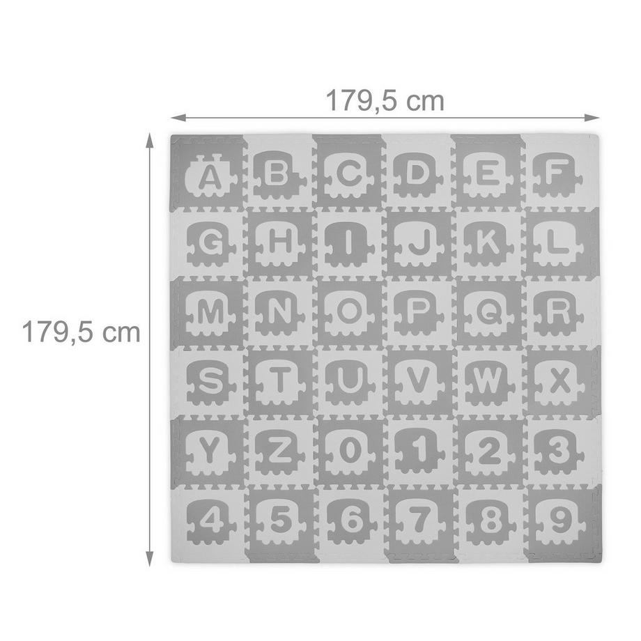 B2X Tappetino puzzle con ABC e numeri  