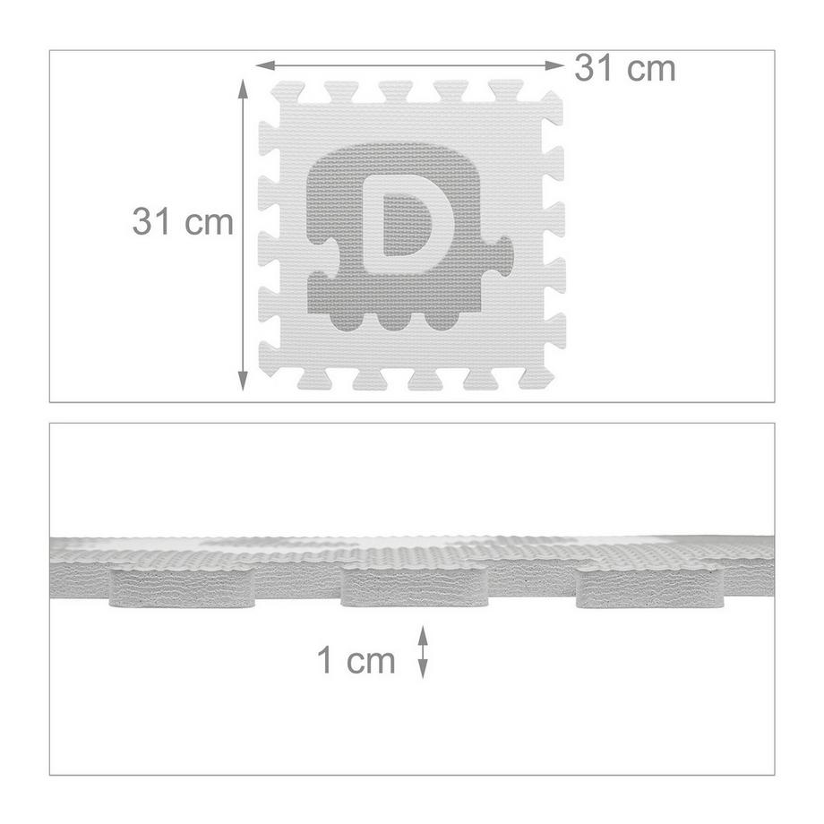 B2X Tappetino puzzle con ABC e numeri  