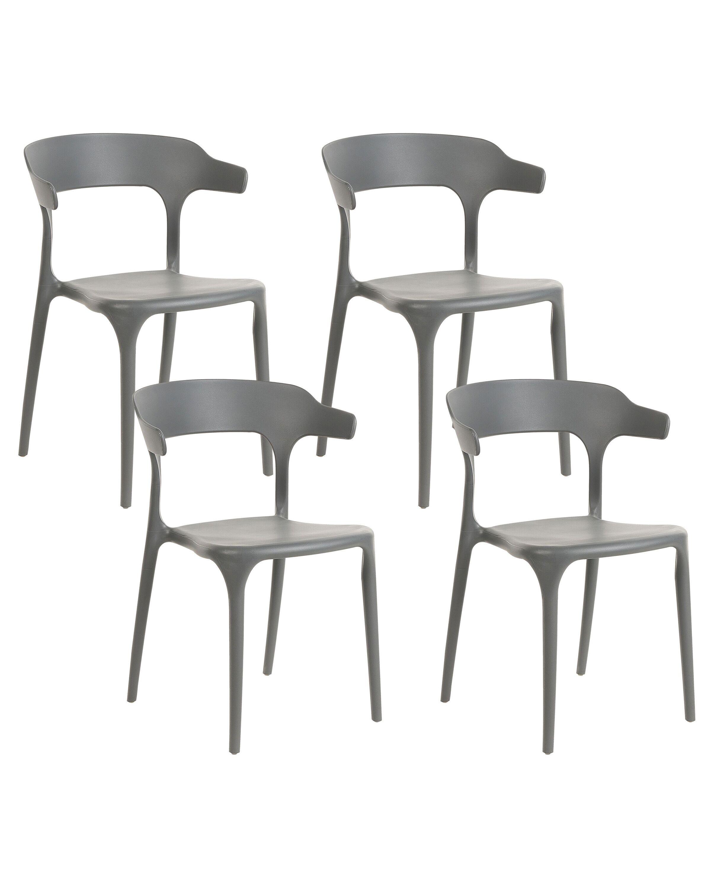 Beliani Lot de 4 chaises en Polypropylène Moderne GUBBIO  