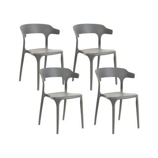 Beliani Lot de 4 chaises en Polypropylène Moderne GUBBIO  