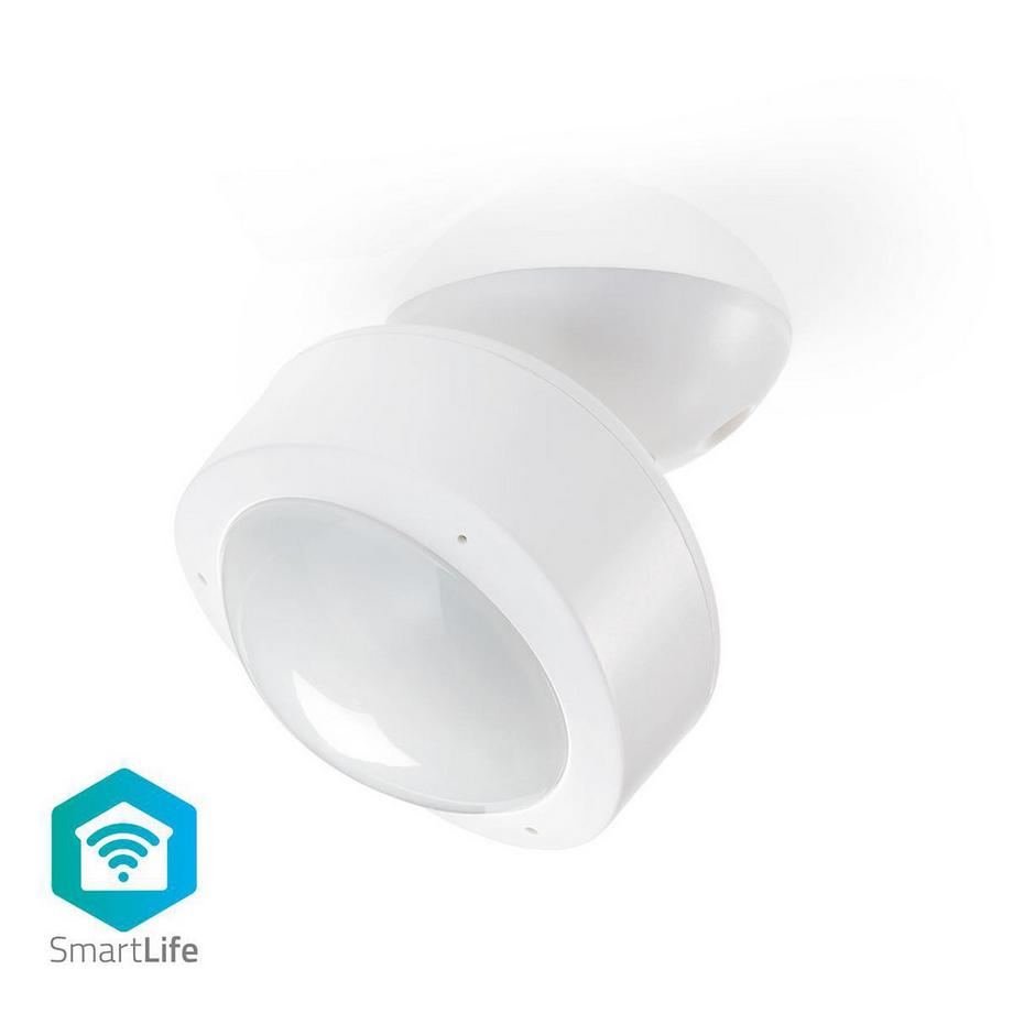 Nedis  SmartLife Smart Motion Sensor | Wi-Fi | Batteriebetrieben / Netzadapter | Erfassungswinkel: 120° | Erfassungsbereich: 10,0m | Weiß 