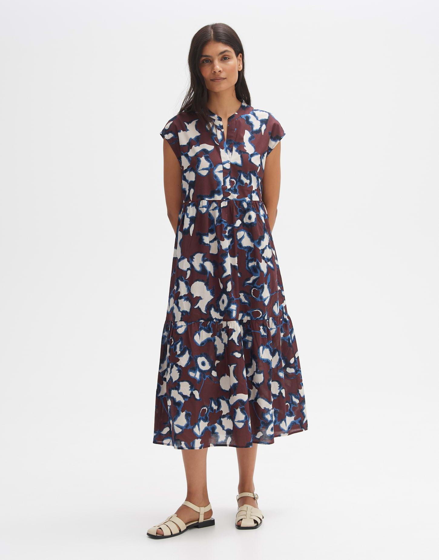 Image of Midikleid Werisa A-linie Damen Dunkelrot 40