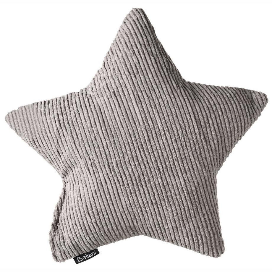 Beliani Set di 3 cuscini decorativi en Velluto a coste  LUNA  