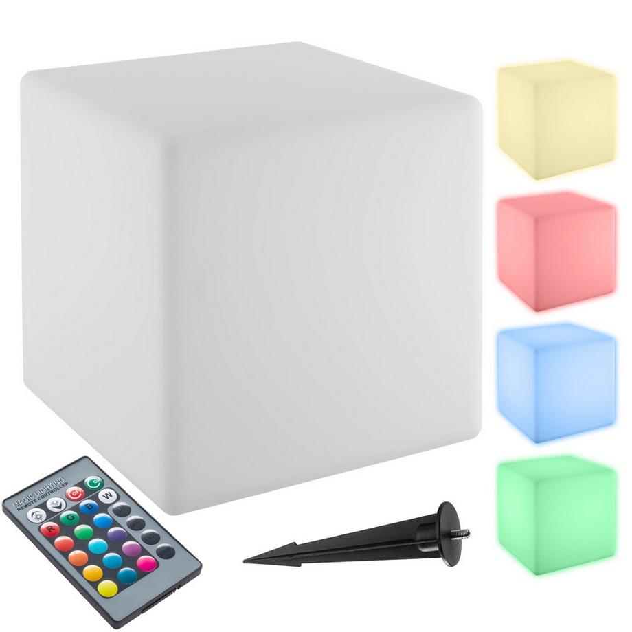 Lampe cube LUMINOUS CUBE avec éclairage LED 12 W