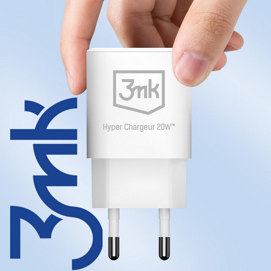 3mk Protection  Ladegerät 20W USB-C + USB 3mk Weiß 