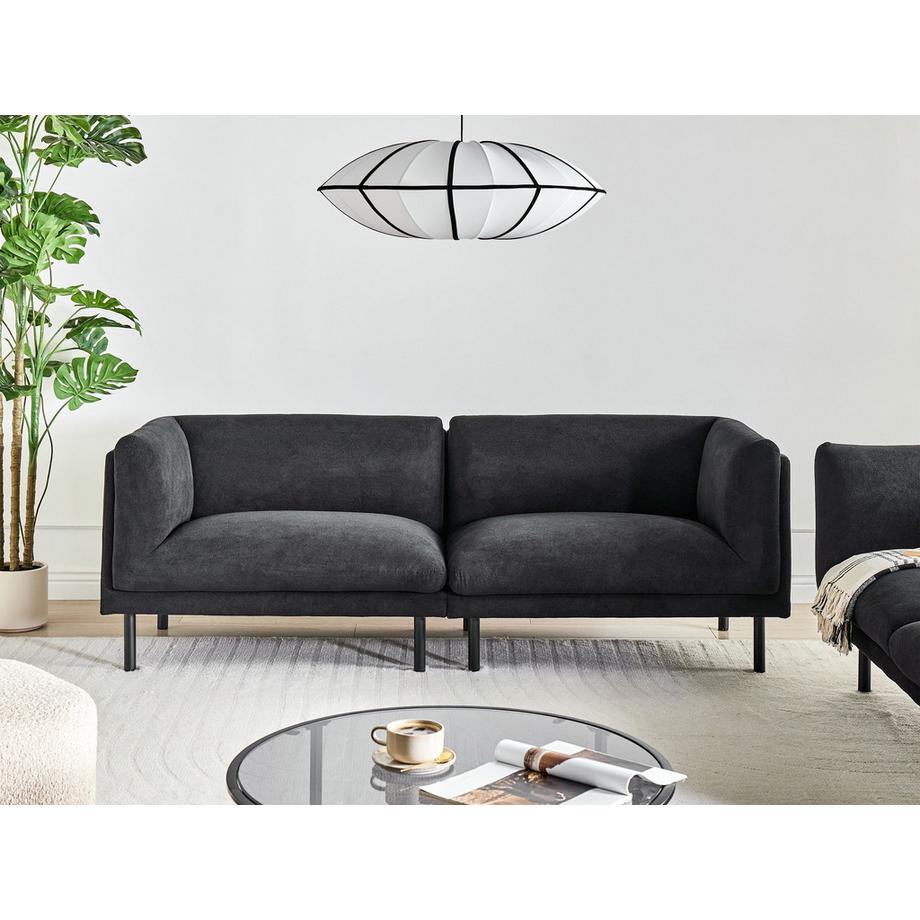 Beliani 3 Sitzer Sofa aus Stoff  VORGOD  