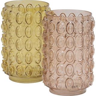 mutoni Urti M vaso di vetro giallo-marrone  