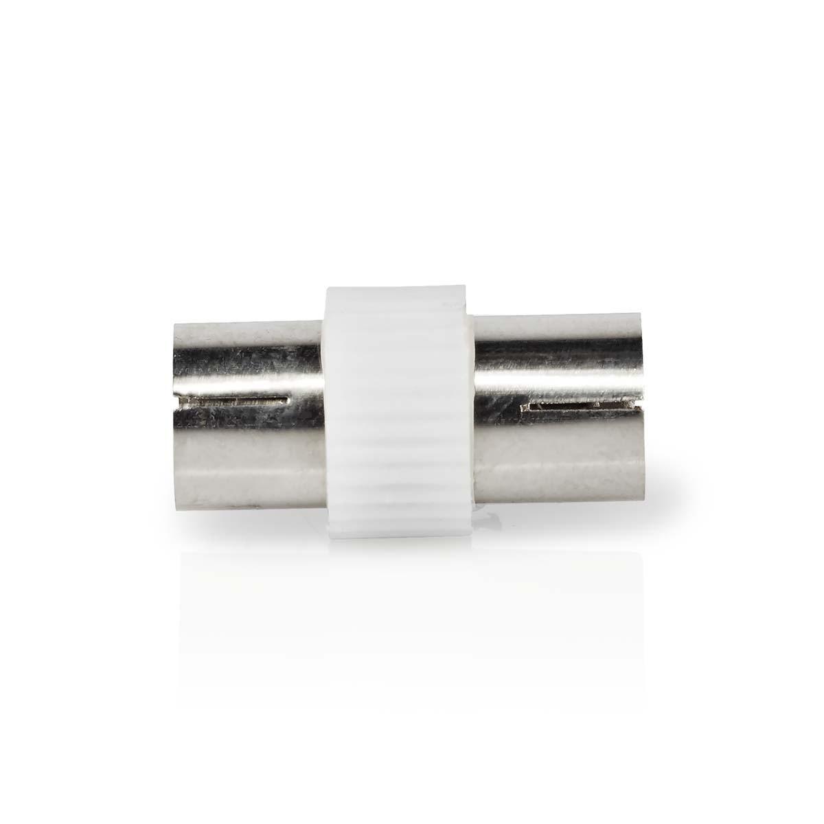 Nedis  Adattatore Satellite e Antenna | IEC (Coax) Hona | IEC (Coax) Hona | Nickel Platerad | 75 Ohm | Rak | Metallo / Plastica | Vit | 1 st. | Serratura 