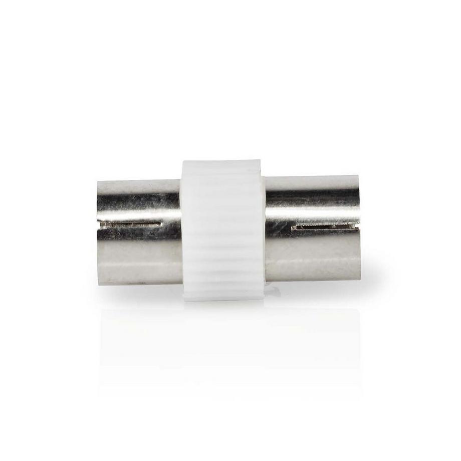 Nedis  Adattatore Satellite e Antenna | IEC (Coax) Hona | IEC (Coax) Hona | Nickel Platerad | 75 Ohm | Rak | Metallo / Plastica | Vit | 1 st. | Serratura 