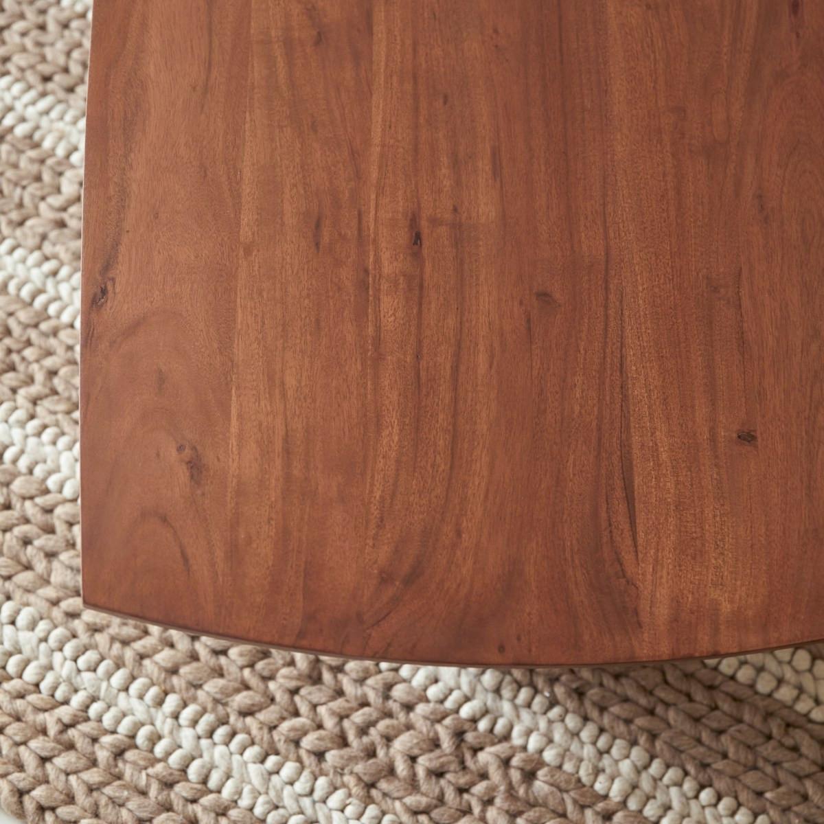 Tikamoon Couchtisch aus massivem Akazienholz Suzanne  