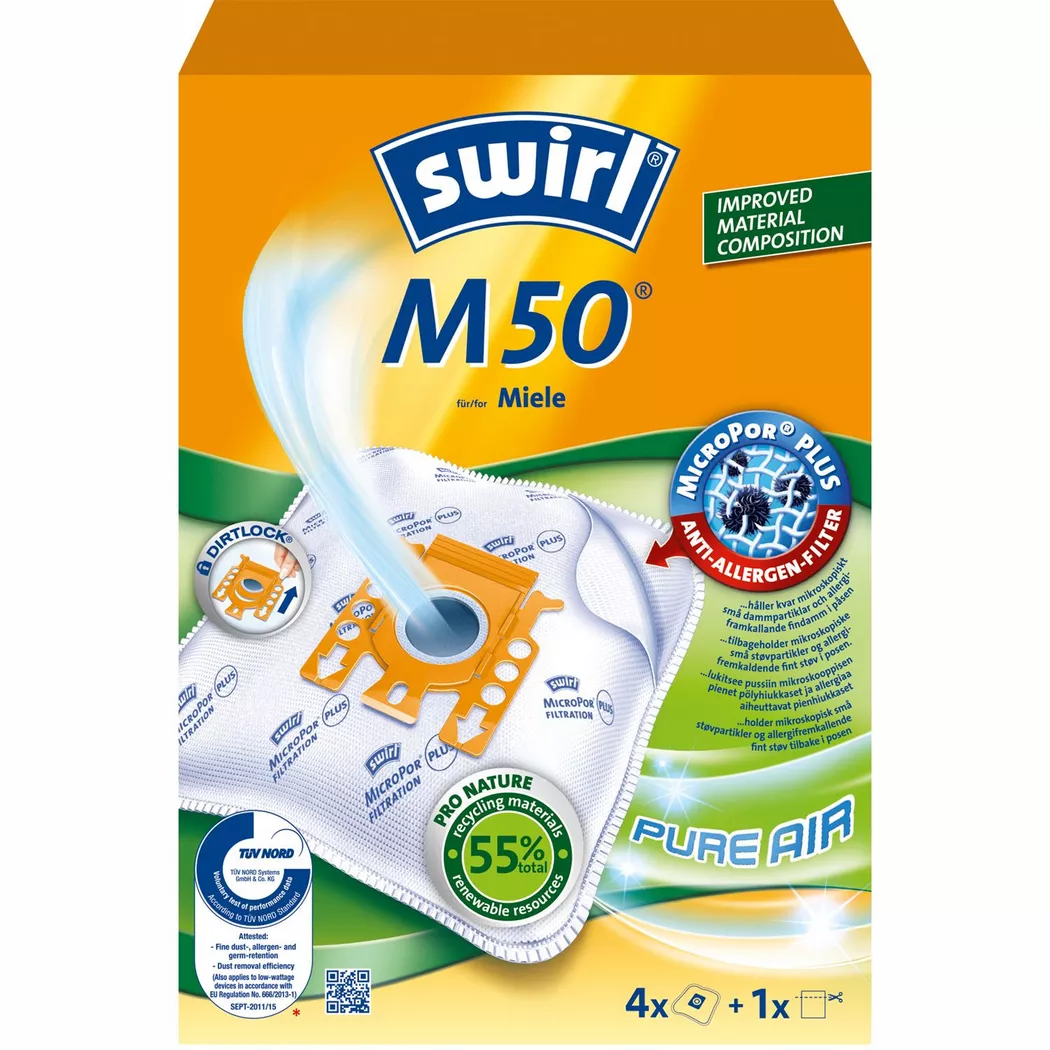 Swirl – Staubsaugerbeutel M50 HINWEIS 3X4STK 3STK DFP, DFP