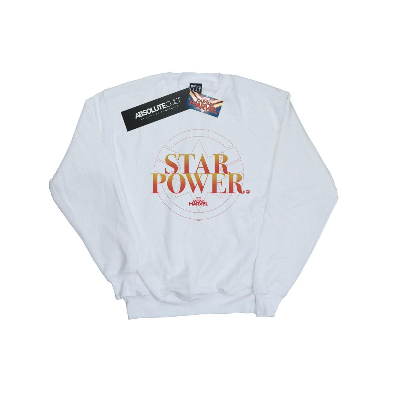 Image of Captain Star Power Sweatshirt Mädchen Weiss 140/146
