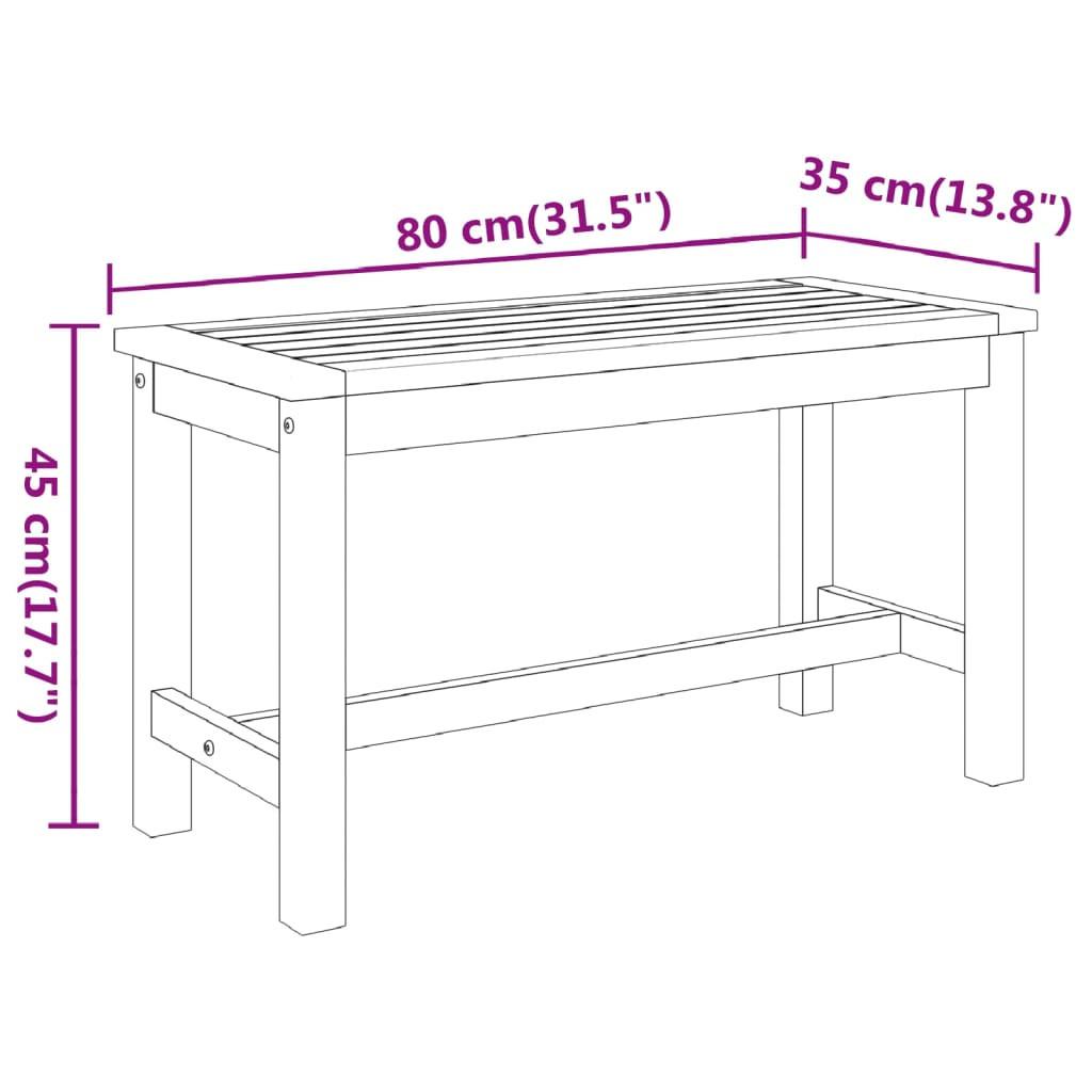 VidaXL Banc de jardin bois d'acacia  