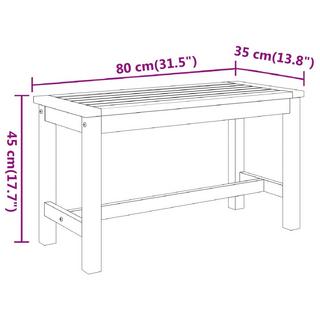 VidaXL Banc de jardin bois d'acacia  