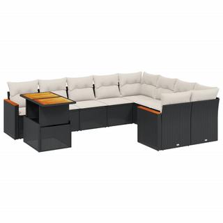 VidaXL set divano da giardino Polirattan  