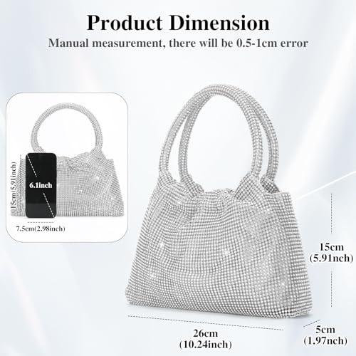 Only-bags.store Sac de soirée sac à bandoulière petit sac à main à paillettes sac à bandoulière sac à chaîne pour mariage soirée disco Sac de soirée sac à bandoulière petit sac à main à paillettes sac à bandoulière sac à chaîne pour mariage soirée disco 